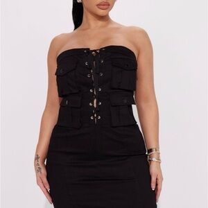 Fast Life Fashion Nova Cargo Midi Dress